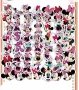 60 бр Мини Маус Minnie Mouse самозалепващи лепенки стикери за украса декор картонена торта парти, снимка 2