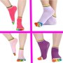 Чорапи за йога, с шарени пръсти, чорапи за пилатес, размер: 35-39