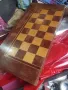 Ретро дървена кутия за табла и шах, снимка 2