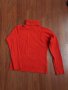 Топъл червен плетен пуловер с поло , снимка 1 - Блузи с дълъг ръкав и пуловери - 27158100