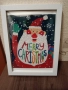 Диамантен гоблен.Дядо Коледа в рамка., снимка 1