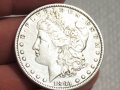 Рядък  сребърен американски долар, морган долар, MORGAN DOLLAR, ONE  DOLLAR - 1881 г., снимка 1 - Нумизматика и бонистика - 35483309