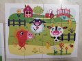 Детски пъзел 3 в 1 с три картинки на животни с големи части., снимка 12