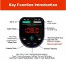 Авто трансмитер FM с LED дисплей MP3 Плейър модулатор с Bluetooth 5.0 FM Handsfree Micro SD Автомоби, снимка 11