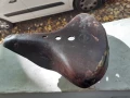 Стара маркова кожена седалка за велосипед Lepper, снимка 2