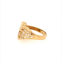 Златен дамски пръстен 2,10гр. размер:51 14кр. проба:585 модел:22996-1, снимка 2