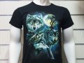 Нова мъжка тениска с дигитален печат Вълци, пълнолуние, Серия вълци, снимка 16