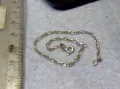 НЕЖНА СРЕБЪРНА ГРИВНА СРЕБРО 925 КЛАСИЧЕСКА КАРТИЕ ПЛЕТКА РЪЧНА БИЖУТЕРСКА ИЗРАБОТКА 28543, снимка 1