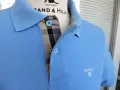 Barbour Mens Blue Cacual Polo Shirt - страхотна маркова тениска с яка размер M , снимка 4