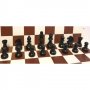 Шах фигури Staunton 5 дизайн тип Абанос  Изработени от чемшир - бели и черни, снимка 2