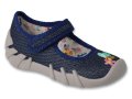 Дишащи бебешки текстилни балерини Befado Speedy , Сини, снимка 1 - Бебешки обувки - 43672395