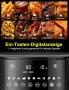 Фритюрник с горещ въздух (Air Fryer) XXL 7.2 литра с прозорец за наблюдение и сензорен LED дисплей, снимка 4