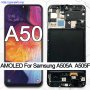 Оригинален Дисплей + Рамка ЗА SAMSUNG GALAXY A50 Service Pack, снимка 1 - Резервни части за телефони - 37861839