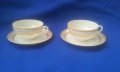 Две чашки с чинийки костен порцелан, снимка 1 - Чаши - 39810062