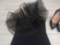 Zara - малка черна рокля с ефектна яка , снимка 3