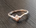 Сребърен пръстен с камък 3мм циркон печат 9️⃣2️⃣5️⃣, снимка 4
