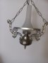 Красив метален , белгийски абажур, снимка 1 - Полилеи - 43436945