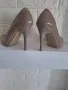 Бежови дамски лачени обувки на висок ток намалям на 29 лева, снимка 3