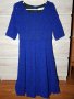 Синя рокля на марката Lucy fashion с дантелени мотиви, снимка 1 - Рокли - 37582555