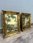Малка антикварна картина, комплект от четири, снимка 5