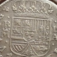 Сребърна монета 2 реала 1721г. Филип пети Мадрид Испания 28458, снимка 4 - Нумизматика и бонистика - 42987449