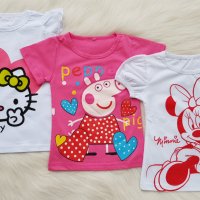Тениска Peppa Pig,  Hello Kitty, Miney Mays, снимка 10 - Детски тениски и потници - 28244109
