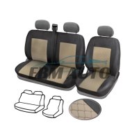 Кожена Тапицерия за бус VW Crafter / Крафер 2006 - 2016 2+1 8 цвята, снимка 6 - Аксесоари и консумативи - 44115947