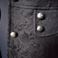 Дамско черно манто на H&R стил готик или стиймпънк, елегантно, официално , снимка 5 - Палта, манта - 42947651