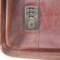 Стара кожена чанта, снимка 8 - Антикварни и старинни предмети - 43896014