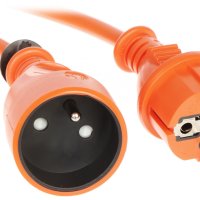 Удължител кабел за ток с щепсел и контакт тип шуко 30 метра, снимка 2 - Друга електроника - 43708357