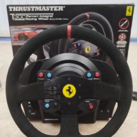 [PS5/PS4/PS3/PC] Волан и педали Thrustmaster - T300 Ferrari Alcantara edition, снимка 2 - Аксесоари - 43059852
