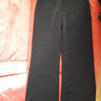 Дамски еластичен черен панталон широки крачоли, снимка 1 - Панталони - 28580635