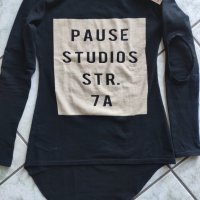 Pause Jeans блуза с апликация черна, снимка 14 - Блузи с дълъг ръкав и пуловери - 26358907