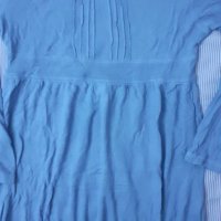 Синя туника/ Блуза с дълъг ръкав, снимка 1 - Туники - 26601424