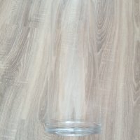 Огромна стъклена ваза с височина 50 см. и диаметър 20 см., снимка 5 - Вази - 43435550