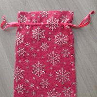 Коледна торбичка от плат за подаръци, снимка 3 - Коледни подаръци - 43503048