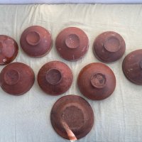 Стари керамични купички - 9 броя , снимка 5 - Антикварни и старинни предмети - 43923643
