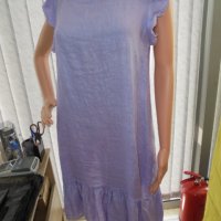 ленена рокличка в лилаво, снимка 2 - Рокли - 37454055