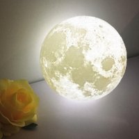 3D Лампа Impostore Луна, LED, Портативнa, 10 см..15-40 лева, 20 см 55 лева, снимка 10 - Настолни лампи - 27627253