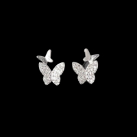 Outlet Sale Сребърни обеци пеперуди-double small and big,колекция"Butterflies"/нови, снимка 1 - Колиета, медальони, синджири - 44881247