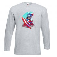 Мъжка тениска Marvel Captain America Игра,Изненада,Подарък,Геймър,, снимка 10 - Тениски - 36790439