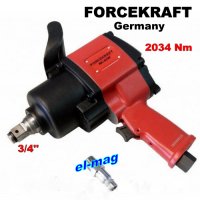 ПНЕВМАТИЧЕН НЕМСКИ ГАЙКОВЕРТ ,,FORCEKRAFT'' 3/4''  NC-6218 -2034Nm, снимка 1 - Други инструменти - 32871224