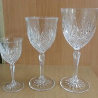  кристални чаши , снимка 1 - Антикварни и старинни предмети - 26225611