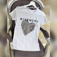 Дамска бяла тениска Givenshy кодVL78, снимка 1 - Тениски - 40163104