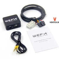 WEFA USB AUX дигитален CD чейнджър за Ауди Фолксваген Шкода 2003 до 2011 година 12 пина флашка, снимка 1 - Аксесоари и консумативи - 43801631