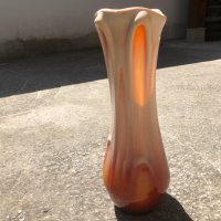 стара ваза/цветно стъкло/ "SIP" - MADE IN BULGARIA, снимка 7 - Антикварни и старинни предмети - 40618295