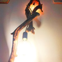 Висящ дървен полилей , снимка 9 - Лампи за таван - 43844802