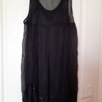 Дамска черна рокля, снимка 2 - Рокли - 36591040