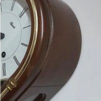Стенен часовник Franz Hermle, снимка 3 - Антикварни и старинни предмети - 43740412
