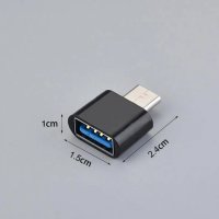 OTG ОТГ Преходник микро USB M->USB F , снимка 1 - USB кабели - 43083106